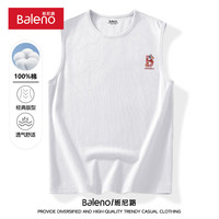 班尼路纯棉宽肩背心男运动砍袖夏季坎肩无袖男装宽松打底衫简约休闲男款 【纯棉】-