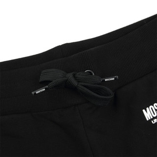 MOSCHINO/莫斯奇诺 男士潮牌时尚百搭字母休闲裤长裤 V6810 4413 黑色 1555 L