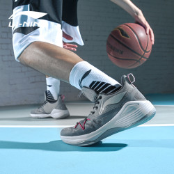 lining李宁combat篮球鞋男2024秋冬新款低帮透气防滑耐磨音速实战运动