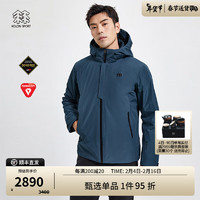 KOLON SPORT/可隆智能加热棉服 男子户外防水防风透汽戈尔面料冲锋衣 LHPJ3SN103-BU 蓝 175/L