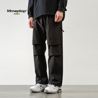 MMOPTOP 美式高街工装裤子男士冬季机能冲锋运动休闲伞兵裤3318黑色M M（110-130斤）