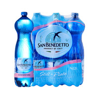 SAN BENEDETTO 意大利进口SANBENEDETTO圣碧涛天然矿泉水儿童水宝宝水1.5L*6瓶装