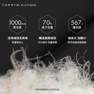 TOMMY HILFIGER【加厚防寒】许光汉同款23冬男保暖鸭绒立领面包羽绒服34176 午夜蓝DW5 M