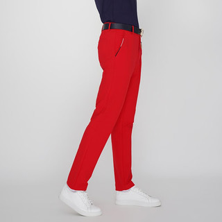 RYDER CUP莱德杯高尔夫服装男装长裤全新运动修身弹力保暖裤子男 红色 34