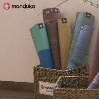 Manduka 大理纹垫青蛙瑜伽垫天然橡胶防滑薄款便携可折叠家用健身