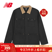 new balance 官方男款时尚百搭潮流夹克梭织外套 BK AMJ31321 L