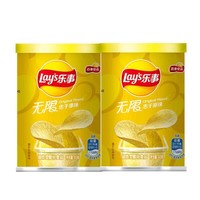 Lay's 乐事 小罐装乐事薯片40克*2 原味黄瓜番茄烤肉口味可选 零食膨化食品