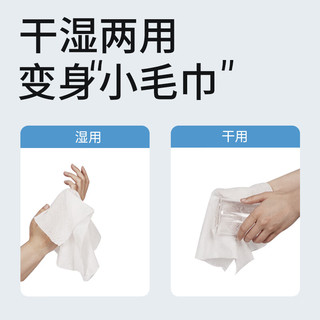 蓝漂（Lam pure）大包洗脸巾婴儿干湿两用擦脸巾抽取式便携式棉柔巾一次性 60抽*10包