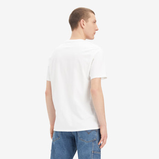 Levi's李维斯24春季男士工装短袖T恤舒适百搭简约时尚 白色 A5850-0005 L