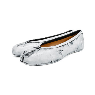 Maison Margiela女鞋牛皮足趾芭蕾舞鞋单鞋套脚鞋奢侈品潮牌（意码）S58WZ012 白色 36.5