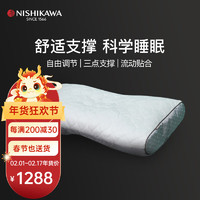 西川（NISHIKAWA）Finemooth系列树脂软管枕头护颈枕颈椎枕深度睡眠可水洗 透明树脂软管枕 高（11公分）