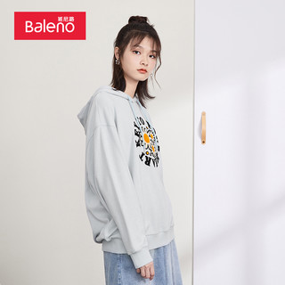 Baleno 班尼路 女士小雏菊印花连帽卫衣 0B2 L