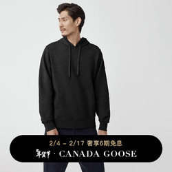 CANADA GOOSE 加拿大鹅 6期免息：加拿大鹅（Canada Goose）Huron男士连帽休闲卫衣轻薄套头连帽衫 7403M 61 黑色 S