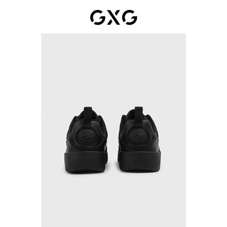 GXG男鞋板鞋男潮流运动板鞋休闲鞋板鞋厚底男休闲鞋 黑色 40