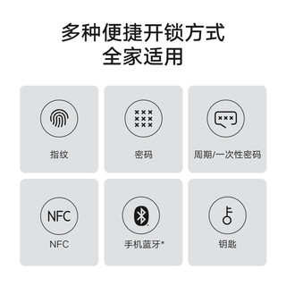 Xiaomi 小米 智能门锁E20猫眼版 监控摄像指纹密码家用防盗锁