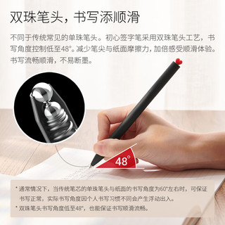 KACO初心中性笔高颜值旋转出芯0.5黑笔签字笔水笔刷题笔套装黑白各1套 初心套装（黑白各1套）