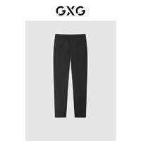 GXG 男装 2022年春季新品商场同款星空之下系列黑色休闲长裤