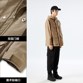 太平鸟男装 秋季多口袋设计夹克时尚休闲男士宽松外套