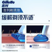 Gillette 吉列 剃须泡沫手动刮胡刀男士剃须膏刮胡子史莱姆酷爽薄荷柠檬须泡 50g