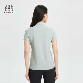 KOLON SPORT可隆户外女子速干打底短袖T恤运动防晒保罗弹力POLO衫 LKPT4ST520-MT 薄荷绿 165/M