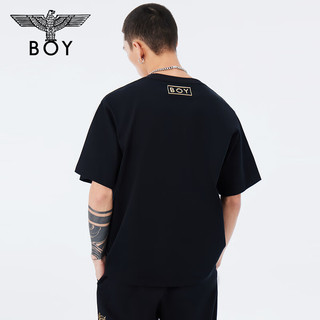 BOY LONDON【龙腾盛世】潮牌T恤24新春款烫金龙纹高端时尚短袖N01060 白色 S