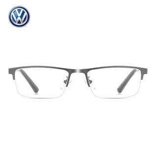 VOLKSWAGEN近视眼镜男女光学镜架商务眼镜框配蔡司视特耐镜片  框+1.60镜片
