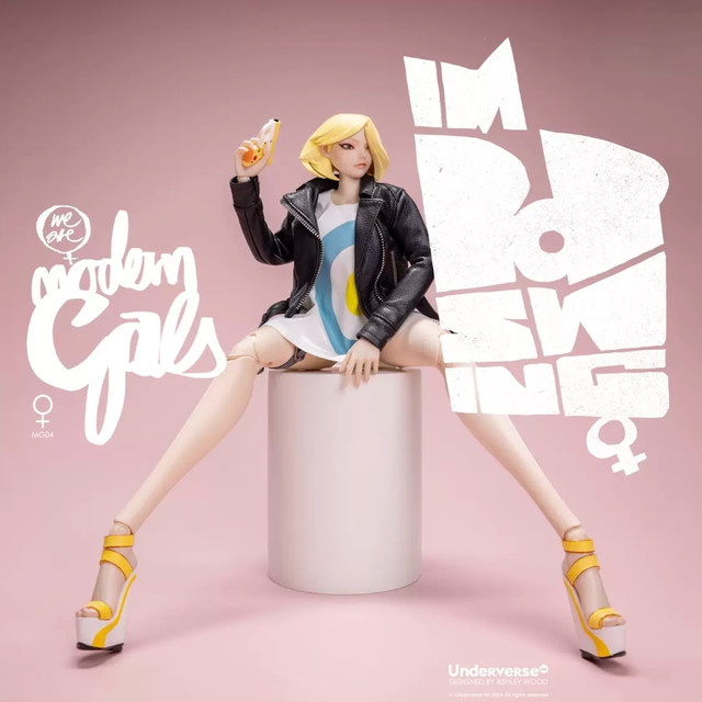 Underverse MODERN GALS 系列 1/6 收藏级可动人偶超级特工POPSWING