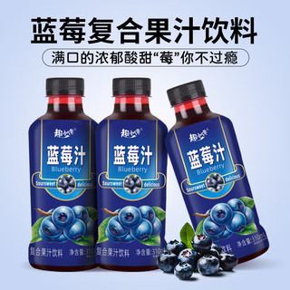 趣小谗 蓝莓汁 复合果汁饮料整箱 310ml*6瓶