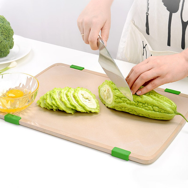 Husk’sWare 壳氏唯（HUSKS WARE） 菜板家用抗菌防霉切菜板双面厨房稻壳婴儿宝宝辅食水果砧板案板 双面格纹砧板中号40cm*28cm