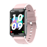 穆奇 智能手环老人测血压心率血氧监测量仪心电图远程关注电子计步器睡眠检测运动跑步防水心脏高精准 升级款樱花粉【自动测血压+无创血糖+低氧唤醒】