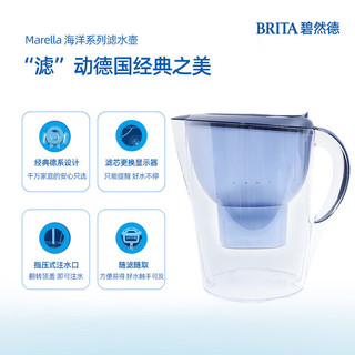 BRITA 碧然德 过滤净水器 家用滤水壶 净水壶MARELLA3.5L一壶一芯（星光银）