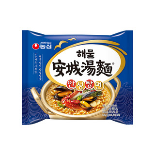 NONGSHIM 农心 韩国进口海鲜味安城汤面 方便面五连包112g*5包