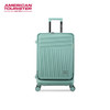 美旅胖胖箱大容量行李箱 前开口旅行箱小型拉杆箱NF3 绿色 20英寸