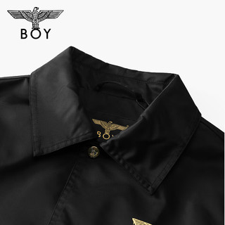 BOY LONDON【月光之城】潮牌24龙年男士外套老鹰印花时尚夹克 N23009 黑色 XL