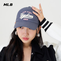 MLB 官方虞书欣同款男女情侣学院风运动软顶棒球帽24春季新款CPVL2