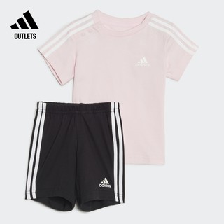adidas 阿迪达斯 outlets阿迪达斯轻运动男婴童装舒适运动圆领短袖套装