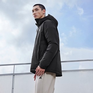 adidas 阿迪达斯 保暖运动连帽棉服男冬季adidas阿迪达斯官方outlets轻运动HD8903