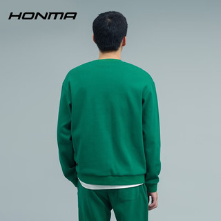HONMA【活力系列】高尔夫服饰男士圆领卫衣 墨绿 S