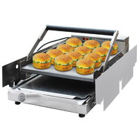 苏勒铝板汉堡机商用全自动烘包机电加热烤包机汉堡店设备   汉堡机