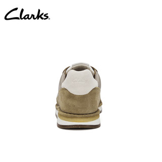Clarks其乐工艺系列托尔休闲跑鞋时尚运动鞋休闲德训鞋男 土黄色-男款 261700337 37