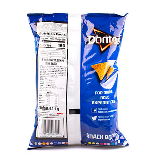 Doritos 多力多滋 农场味玉米片92.1g小包装美国休闲零食膨化薯片凑单小吃