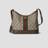 GUCCI 古驰 OPHIDIA系列 女士单肩包 78140296IWG 米色/乌木色 小号