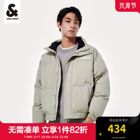 杰克琼斯 杰克·琼斯（JACK&JONES;）春季新款男装潮流宽松棉衣短款立领棉袄棉夹克外套棉服保暖男士 抹茶绿-E62 180/100A/L