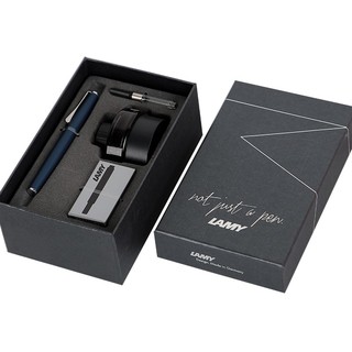 凌美（LAMY）德国 演艺系列钢笔墨水笔(EF尖)内含墨水+吸墨器+墨胆 50周年礼盒新年 帝国蓝EF尖（50周年礼盒）