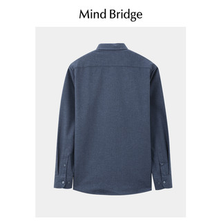 Mind Bridge MindBridge百家好春季衬衣男士长袖衬衫2024新款商务正装通勤上衣（春款）