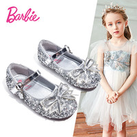 芭比童鞋春秋儿童皮鞋女童水晶鞋公主鞋礼服鞋DA5384