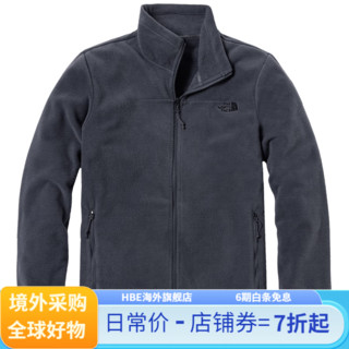 北面TheNorthFace摇粒绒抓绒上衣男保暖4U86 174/灰色 M 170