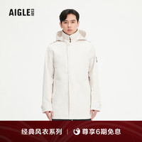 AIGLE艾高经典NTRENTMARYG男GORE-TEX防风防雨保暖户外风衣外套 奶米白色 N9844 XXL(190/104A)
