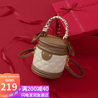 YUYULA 包包女包牛皮水桶包时尚通勤单肩包
