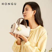 HONGU 红谷 女士牛皮单肩包